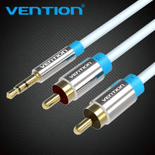 Vention RCA Cable 3.5 to 2rca audio cable rca 3.5mm Jack For phone Edifer Home Theater DVD 2RCA aux Cable male to male 1m 2m 10m 2024 - купить недорого