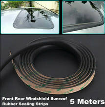 5M 25mm 15mm Universal Car SUV Triangular Sunroof Window Sunroof Sealant Rubber Sealing Strip Soundproof 2024 - buy cheap