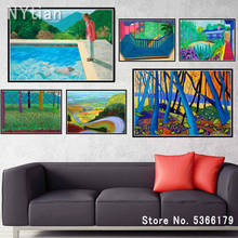 NT317 Art Pop Abstract Davi Hockney Splashist Modern Poster Print Oil Painting Canvas Wall Art Picture Living Home Room Decor 2024 - buy cheap