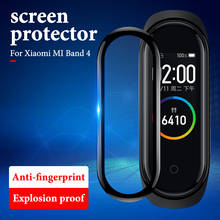 3D Curved Protective Glass for Xiaomi Mi Band 4 5 Safety Glass Film Mi band4 Smart Watch Full Cover Screen Protector miband 4 5 2024 - buy cheap