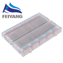 1pcs Quality mini bread board / breadboard 8.5CM x 5.5CM 400 holes Transparent/White DIY 2024 - buy cheap