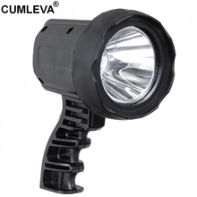 CREE 10W LED Rechargeable Searchlight 800Lumens Heavy Duty Plastic Spot Beam Lamp Handheld LED Emergency Light 4.2V 2500mah Lith 2024 - buy cheap