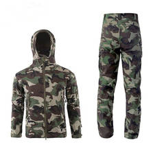 Tactical Camouflage Suits Men Women Waterproof Shark Skin Soft Shell Jacket Pants Outdoor Trekking Hiking Camping Hunting Sets 2024 - buy cheap