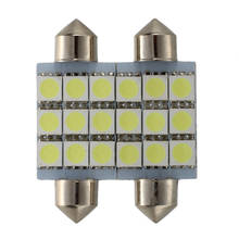 Lámpara Led de doble punta para coche, accesorio para techo, placa de matrícula, 41mm, 5050 SMD, venta directa de fábrica 2024 - compra barato