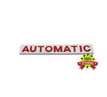Cromo vermelho automático para carro fender tronco deck tampa emblema emblema adesivo 2024 - compre barato