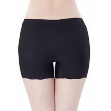 Solid Color Ice Silk  Plain Push Up Hip Shorts Casual Seamless Women's Safety Pants Underwear Women Safety Short Pants 2024 - buy cheap
