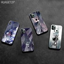 Huagetop cavaleiro oco caso de telefone vidro temperado para iphone 11 pro xr xs max 8x7 6s 6 plus se 2020 caso 2024 - compre barato