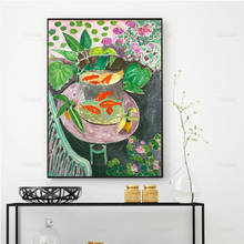 O peixinho dourado por henri matisse poster vintage housewarming presente de aniversário idéia-arte da parede cartaz de impressão-moderno casa decoração cartazes 2024 - compre barato