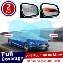 Película antiniebla para espejo retrovisor, cubierta completa para Audi A5 B9, 2017 ~ 2020, a prueba de lluvia, transparente, accesorios para coche, 2018, 2019 2024 - compra barato