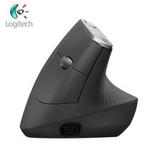 Logitech original, mouse vertical sem fio, mx, laser ergonômico vertical, bluetooth, 4000dpi, recarregável 2024 - compre barato
