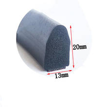Self-adhesive EPDM Rubber Foam Sponge Seal Strip Half Round D Insulation Bar 13x20mm Thick Black 2024 - buy cheap