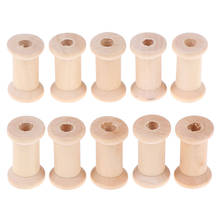 10Pcs Wooden Bobbins Spools Reels Vintage Style Organizer For Sewing Ribbons Twine Wood Crafts Tools Thread Wire Tools 2024 - buy cheap