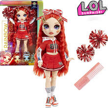 Lol Surprise Dolls Rainbow High Cheer Ruby Anderson Red Cheerleader Pom Poms Fashion Doll Accessories Toys Blind Box Kids Toys 2024 - buy cheap