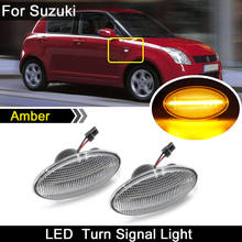 2Pcs For Suzuki Grand Vitara Splash Swift SX4 Jimny APV Arena For Opel Fiat Clear Lens LED Side Marker Light Turn Signal Lamp 2024 - buy cheap