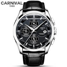 Top Luxury Brand CARNIVAL Men Business Automatic Mechanical Sport Watches Men's Clock Male Wrist Watch Sapphire Glass relogio 2024 - buy cheap