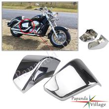 2 pçs chrome metal motocicleta abs proteção lateral da bateria carenagem cobre para honda shadow aero vt400 vt750 1997-2003 2004-2011 2024 - compre barato