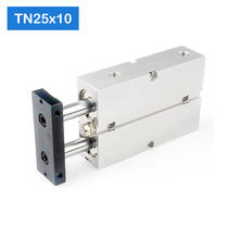 TN25*10-S Free shipping 25mm Bore 10mm Stroke Compact Air Cylinders TN25X10-S Dual Action Air Pneumatic Cylinder 2024 - buy cheap