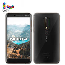 Nokia 6.1 ta1050 smartphone original, desbloqueado, android, 4g, snapdragon 630, 3gb, 32gb, octa core, 5.5 polegadas, 16mp, 8mp, telefone móvel 2024 - compre barato