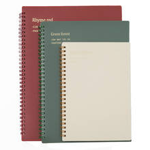 Bloc de notas con espiral para oficina y escuela, cuaderno en espiral con cubierta de PP para Graffiti, Bloc de Notas rojo, negro y verde, A5/B5/A4 2024 - compra barato