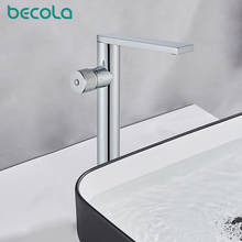 BECOL-grifo de fregadero alto y corto para baño, mezclador de agua fría y caliente, de un solo lavabo, de alta calidad, BR-2018A96 2024 - compra barato