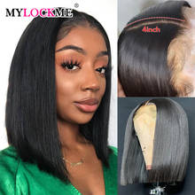 Brazilian Straight Hair 13x4 Lace Front Human Hair Wigs 150 Density 4x4 Lace Closure Wig For Black Women Remy Hair MYLCOKME HAIR 2024 - buy cheap