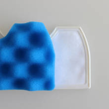 1 conjunto de filtro esponja azul + 1 conjunto de filtro de poeira hepa para samsung DJ63-00669A com sc4520 sc4740 embutido aspirador de pó 2024 - compre barato
