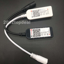 Mini controlador RGB LED WIFI de 3 canales, controlador Led RGBW compatible con Bluetooth, aplicación IOS/tira de Android para luces LED RGB, CC de 12V