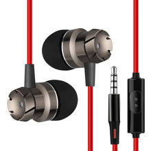 Bass Sound Earphone In-Ear Sport Earphones With Mic Stereo Headset Deep Bass Stereo Earbuds For Xiaomi IPhone Samsung Headsets 2024 - buy cheap