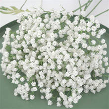 Artificial Gypsophila Flower Good Quality White Plastic Gypsophila Paniculata 130 Heads for Wedding Birdal Bouquet Floral 2024 - buy cheap