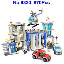 9320 870pcs Police Station Bricks Helicopter Motorcycle Building Block 7 Toy 2024 - buy cheap