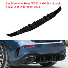 Car Styling Modification Rear Bumper Lip Diffuser Spoiler Splitter For Mercedes Benz W177 AMG Hatchback Sedan A35 A45 2019-2024 2024 - buy cheap