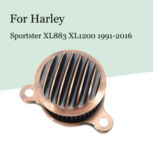 CNC Bronze Air Filter Motorcycle Intake Filter System Kit Air Cleaner For Harley Sportster XL883 XL1200 1991-2016 Accessories 2024 - buy cheap