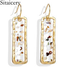 Sitaicery Fashion Statement Earrings 2020 Big Gold Earrings For Women Hanging Dangle Earrings Drop Earing Modern Female Jewelry 2024 - buy cheap