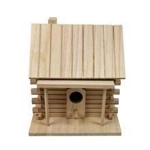 Деревянный домик для птиц, Теплая Коробка для разведения птиц, уличное гнездо, хижина, игрушка для домашних животных 2024 - купить недорого