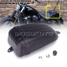 Cojín de asiento trasero de motocicleta, rejilla negra con soportes para Harley Softail Street Bob FXBB Slim FLSL 2018 2019 2020, 1 unidad 2024 - compra barato