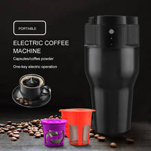 Máquina de café elétrica portátil com cápsulas, extração de 500ml, uso externo, com entrada usb 2024 - compre barato