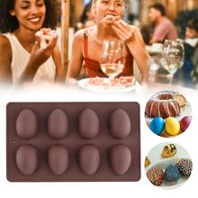 Molde de silicone em formato de ovo de páscoa, forma para bolo, sabonete, decoração de chocolate, ferramentas de decoração, acessórios de cozinha 2024 - compre barato