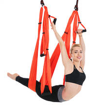 Anti-gravity Aerial Yoga Handles Hammock Fly Swing Trapeze Yoga Inversion Exercises Device Home GYM Hanging Belt Tape Full Set 6 2024 - buy cheap