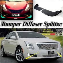 Car Splitter Diffuser Bumper Canard Lip For Cadillac XTS 2012~2016 Tuning Body Kit Front Deflector Car Fin Flap Chin Reduce 2024 - buy cheap