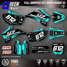 QUEEN X MOTOR Custom Team Graphics Backgrounds Decals 3M Stickers Kit For YAMAHA 2006-09 YZF250 450 007 2024 - buy cheap