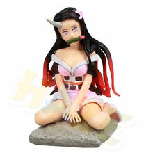 Anime Demon Slayer Kimetsu no Yaiba Kamado Nezuko Sitting Q Ver. Action Figure Toy Collection In box 2024 - buy cheap