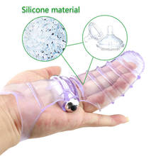Finger Sleeve Vibrator G Spot clitoris Massage Clit Stimulate Flirting Sex Toys For Women Female Masturbator Adult Products 2024 - buy cheap