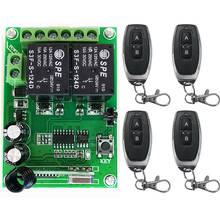 Interruptor de luz sem fio de controle remoto, 12v, 24v, 2 canais, módulo receptor de rádio de saída de relé 10a + transmissor de portas de garagem/lâmpada