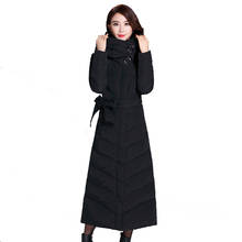 Jaqueta longa de penas feminina, casaco quente com capuz fashion para outono e inverno 2020 2024 - compre barato