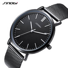 Sinobi-Reloj de negocios de cuarzo para Hombre, cronógrafo de lujo, de acero, resistente al agua, de pulsera ultrafina, Unisex 2024 - compra barato