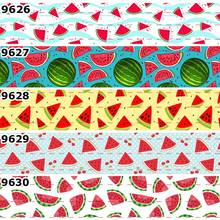 10yards - different sizes -Grosgrain ribbon - watermelon printed ribbon DIY Accessories 2024 - buy cheap