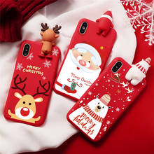 Милый Рождественский Подарочный 3D чехол для iPhone 12 11 Pro Max, силиконовый чехол для iPhone SE 2020 5 5s 7 8 6 6S Plus X XS Max, Coque Capa 2024 - купить недорого