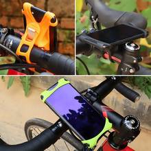 Suporte para telefone de bicicleta em silicone, adaptado para telefone de bicicleta, silicone ajustável, suporte de telefone anti-choque, forquilha para o telefone em bicicleta 2024 - compre barato