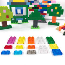 Aquaryta-bloques de construcción de ladrillo fino transparente para niños, juguetes educativos creativos, regalo para niños, Compatible con 3023/3022/3021/3020 2024 - compra barato