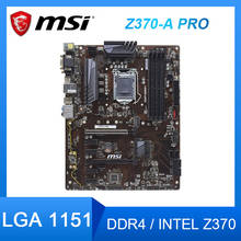 LGA 1151 Motherboard MSI Z370-A PRO 1151 Motherboard DDR4  64GB USB 3.1 intel Z370 M.2  PCI-E 3.0  ATX For Core i5-9600 CPU 2024 - buy cheap